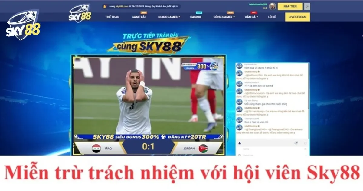 Miễn Trừ Trách Nhiệm Sky88: Quy Định Bạn Cần Biết 2 Thông Tin Sai Lệch